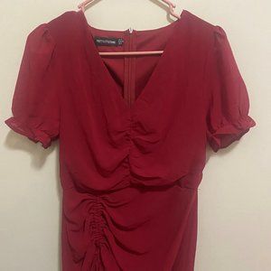 Scarlet Rushed Detail Bodycon Dress